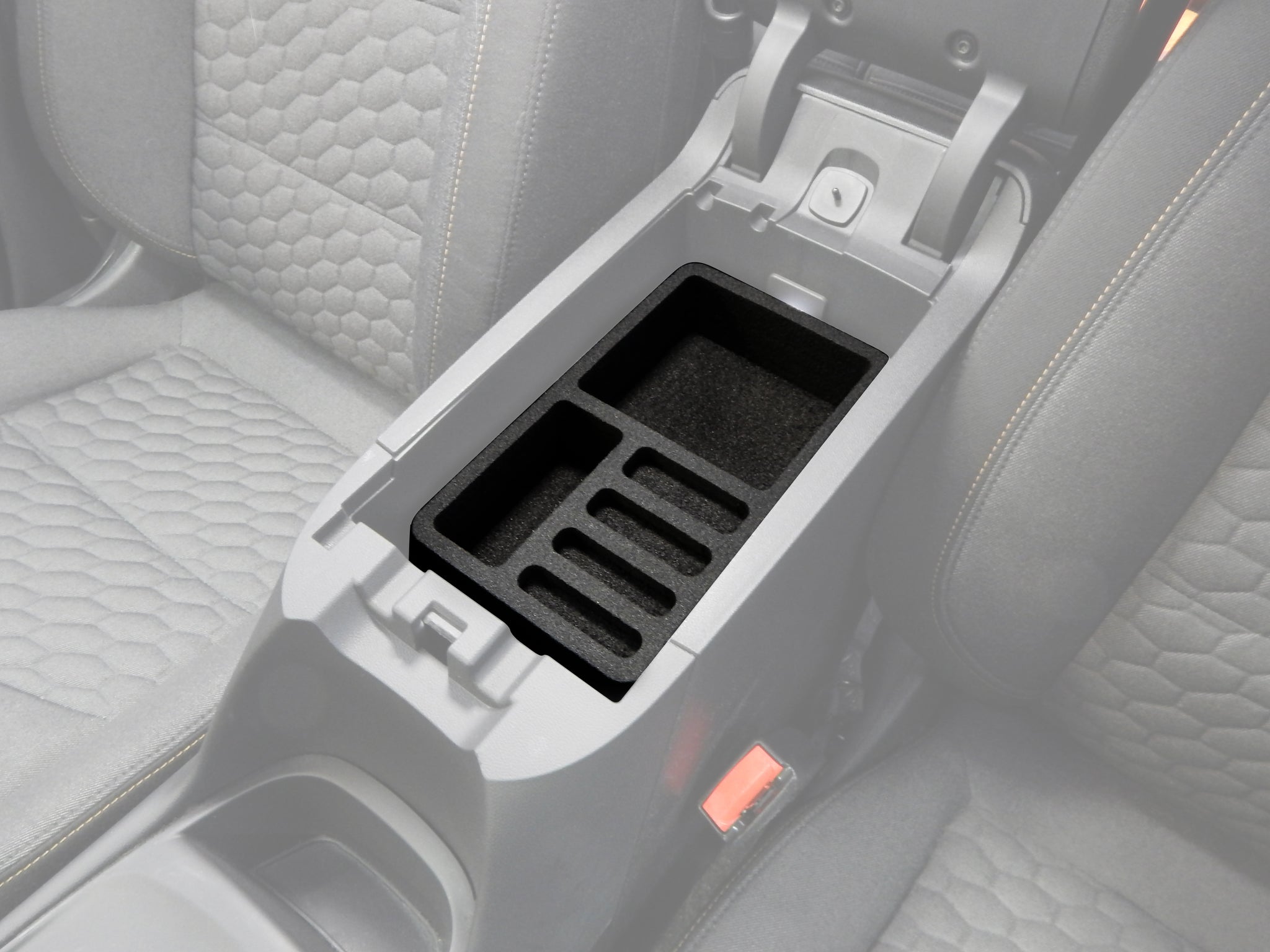 Red Hound Auto Center Console Organizer 3 Piece Stacking Set Vehicle Inserts Compatible with Chevrolet Chevy Equinox 2018-2019 Black