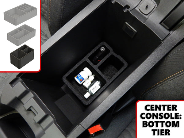 Red Hound Auto Center Console Organizer 3 Piece Stacking Set Vehicle Inserts Compatible with Chevrolet Chevy Equinox 2018-2019 Black