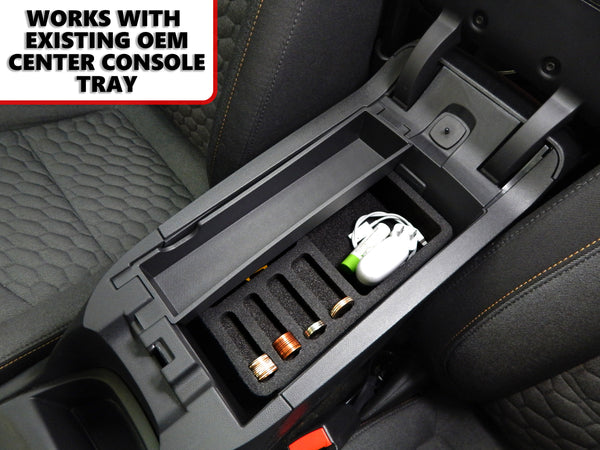 Red Hound Auto Center Console Organizer 3 Piece Stacking Set Vehicle Inserts Compatible with Chevrolet Chevy Equinox 2018-2019 Black