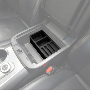 Red Hound Auto Center Console Organizer 2 Piece Stacking Set Vehicle Organizational System Inserts Compatible with Nissan Pathfinder 2017 2018 2019 Black Anti-Rattle