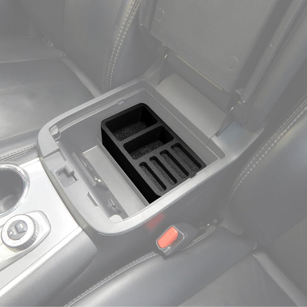 Red Hound Auto Center Console Organizer 2 Piece Stacking Set Vehicle Organizational System Inserts Compatible with Nissan Pathfinder 2017 2018 2019 Black Anti-Rattle