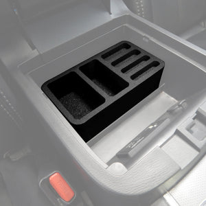 Red Hound Auto Full 3 Piece Vehicle Organizer System Center Console and Glove Box Inserts Compatible with Nissan Pathfinder 2017 2018 2019 Black Anti-Rattle