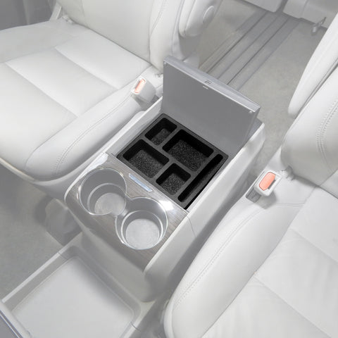 Red Hound Auto Center Console Organizer 3 Piece Stacking Set Vehicle Inserts Compatible with Toyota Sienna 2010 2011 2012 2013 2014 2015 2016 2017 2018 2019 Black Anti-Rattle