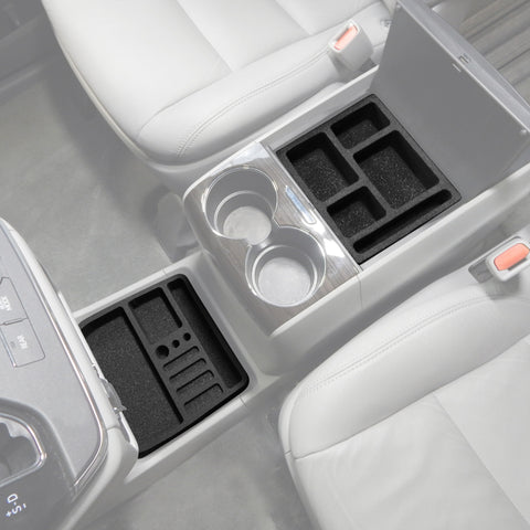 Red Hound Auto Full 4 Piece Vehicle Organizer Center Console Forward Tray Inserts Compatible with Toyota Sienna 2010 2011 2012 2013 2014 2015 2016 2017 2018 2019
