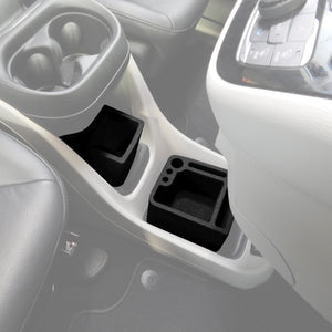 Red Hound Auto Full 3 Piece Vehicle Organizer Center Console Glove Box Forward Inserts Compatible with Chrysler Pacifica 2017 2018 2019 Black Anti-Rattle