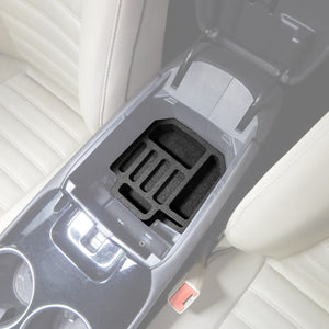 Red Hound Auto Center Console Organizer 2 Piece Stacking Set Vehicle Inserts Compatible with Ford Fusion 2013 2014 2015 Black Anti-Rattle