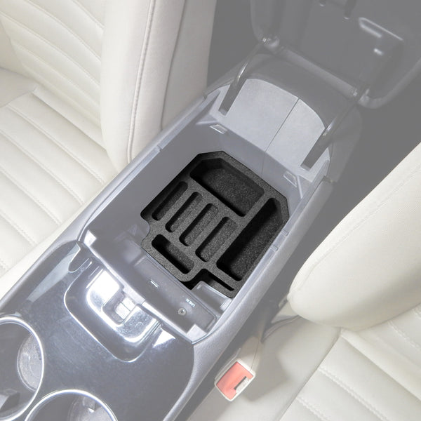 Red Hound Auto Center Console Organizer 2 Piece Stacking Set Vehicle Inserts Compatible with Ford Fusion 2013 2014 2015 Black Anti-Rattle