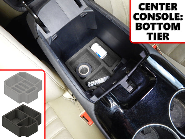 Red Hound Auto Full 4 Piece Vehicle Organizer Set Fits Center Console Glove Box Inserts Compatible with Ford Fusion 2013 2014 2015