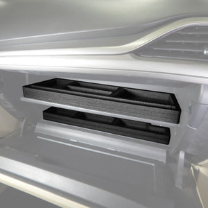 Red Hound Auto 2 Piece Glove Box Organizer Inserts Compatible with Ford Fusion 2013 2014 2015 Black Anti-Rattle