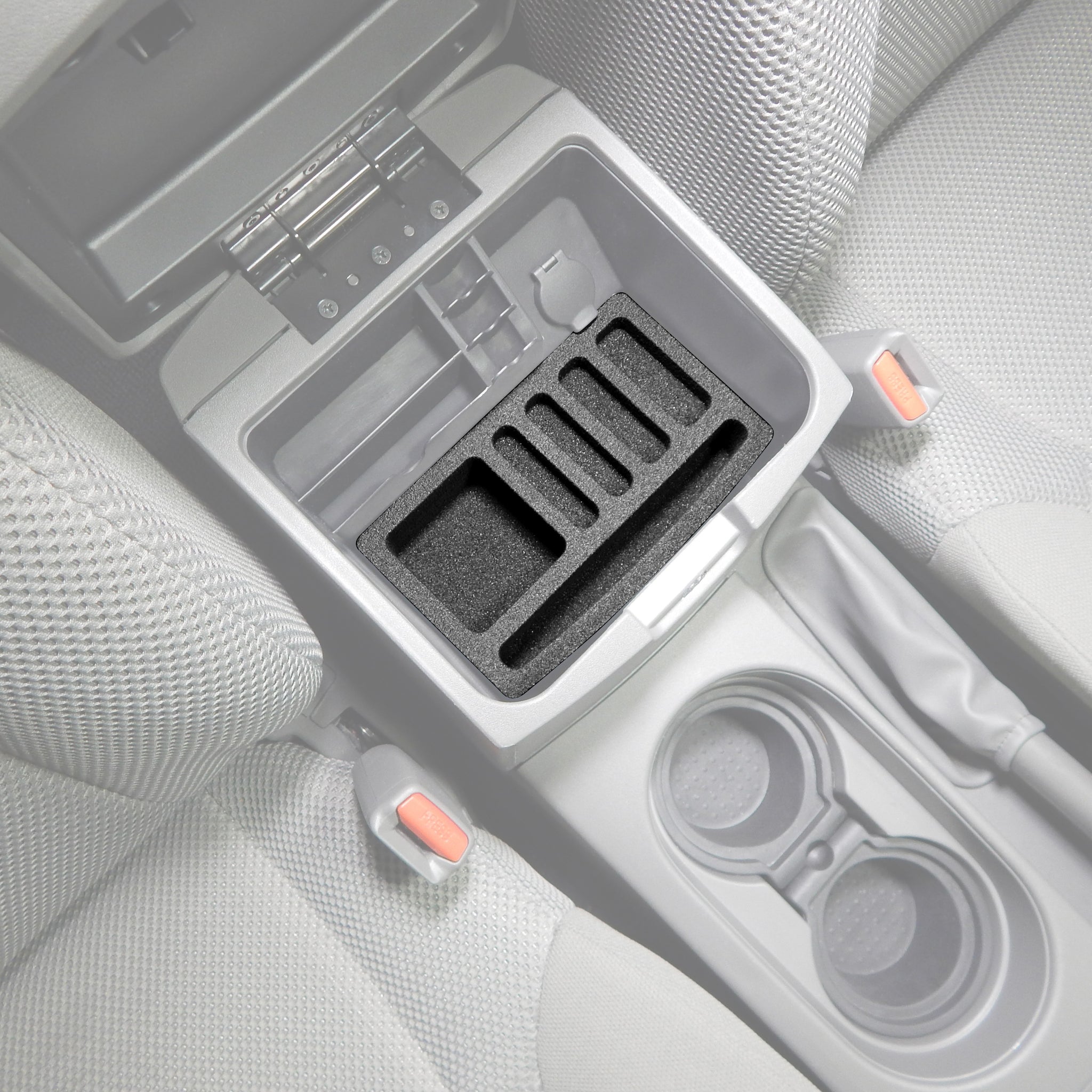 Red Hound Auto Complete 5 Piece Vehicle Organizer System with Center Console, Front Pockets and Glove Box Inserts Compatible with Nissan Frontier 2005-2019, Xterra 2005-2015 Anti-Rattle