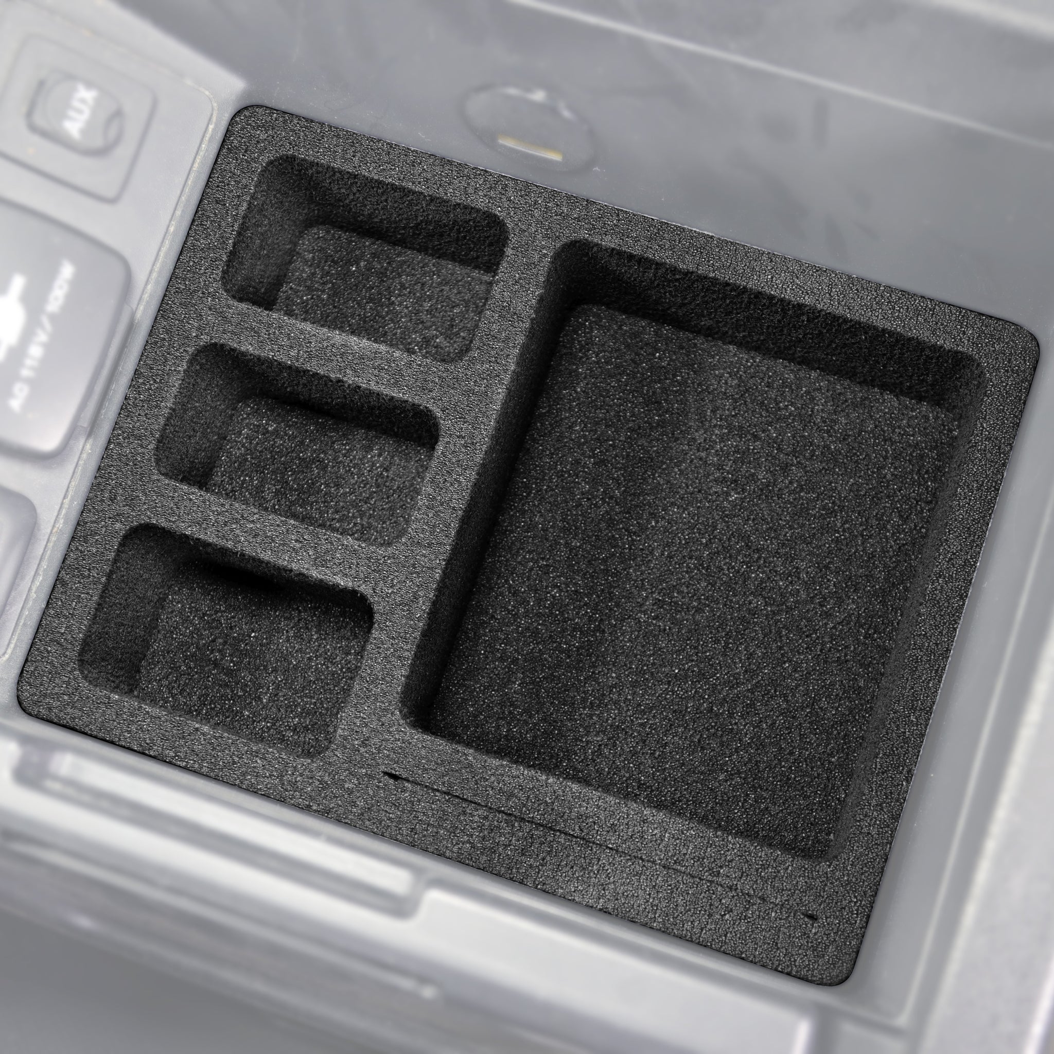 Red Hound Auto Center Console Organizer 3 Piece Set Vehicle Organizational System Inserts Compatible with Honda Pilot 2009 2010 2011 Black Anti-Rattle