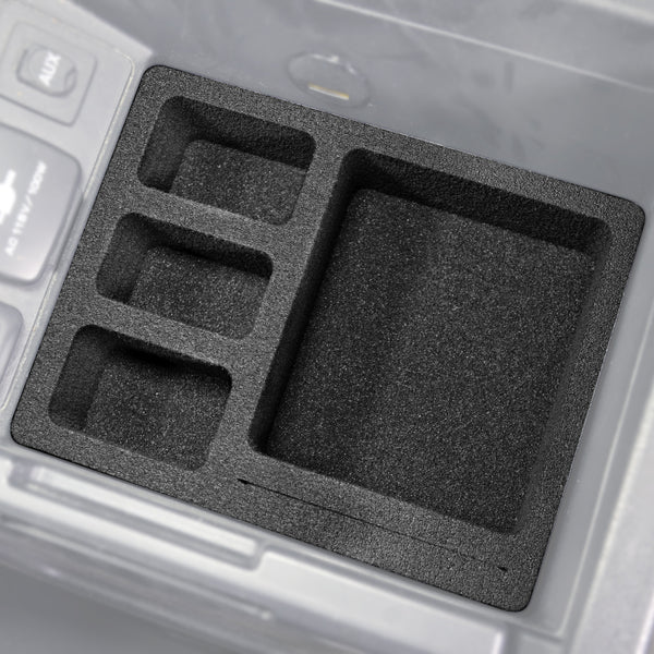 Red Hound Auto Center Console Organizer 3 Piece Set Vehicle Organizational System Inserts Compatible with Honda Pilot 2009 2010 2011 Black Anti-Rattle