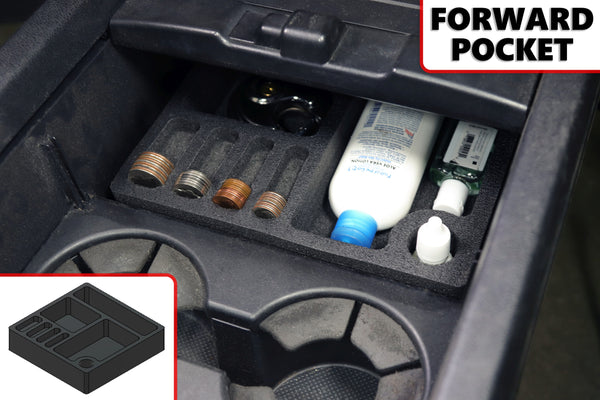 Red Hound Auto Center Console Organizer 3 Piece Set Vehicle Organizational System Inserts Compatible with Honda Pilot 2009 2010 2011 Black Anti-Rattle
