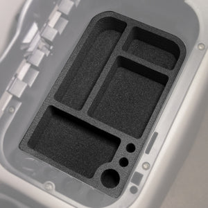 Red Hound Auto Center Console Organizer 2 Piece Stacking Set Organizational System Inserts Compatible with Chevrolet Chevy GMC Silverado Sierra 1500 2500 1999-2002 Black for Full Floor Console Only