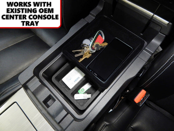 Red Hound Auto Center Console Organizer 3 Piece Stacking Set Vehicle Inserts Compatible with Nissan Murano 2015 2016 2017 Black Anti-Rattle