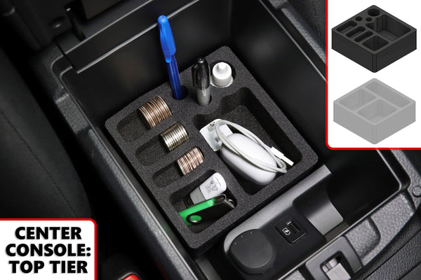 Red Hound Auto Complete 4 Piece Vehicle Organizer System with Center Console, Front Pocket and Glove Box Inserts Compatible with Nissan Rogue Sport 2017-2020 Anti-Rattle