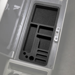 Red Hound Auto Center Console Organizer 2 Piece Set Vehicle Organizational System Inserts Compatible with Chevrolet Chevy GMC C1500 K1500 1988-1994, C2500 K2500 1991-1994 Black