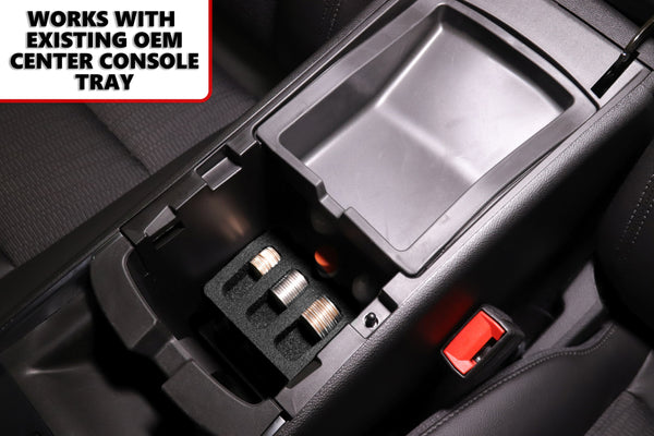 Red Hound Auto Center Console Organizer 2 Piece Stacking Set Vehicle Inserts Compatible with Chevrolet Chevy Impala 2014-2019 Black Anti-Rattle