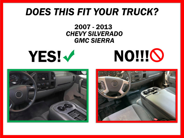 Red Hound Auto Center Console Organizer 2 Piece Set Vehicle Organizational System Inserts Compatible with Chevrolet Chevy GMC Silverado Sierra 1500 2500 2007-2013 for Fold Down Console Without Lid