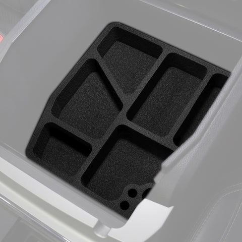 Red Hound Auto Center Console Organizer 3 Piece Set Vehicle Organizational System Inserts Compatible with Ford F-250 F-350 F-450 F-550 Super Duty 2017-2019 for Center Floor Console with Bucket Seats