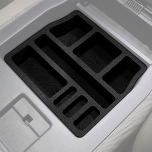 Red Hound Auto Center Console Organizer 2 Piece Set Vehicle Organizational System Inserts Compatible with Ford F-250 F-350 F-450 F-550 Super Duty 2017-2019 for Folding Console with 40/20/40 Seats