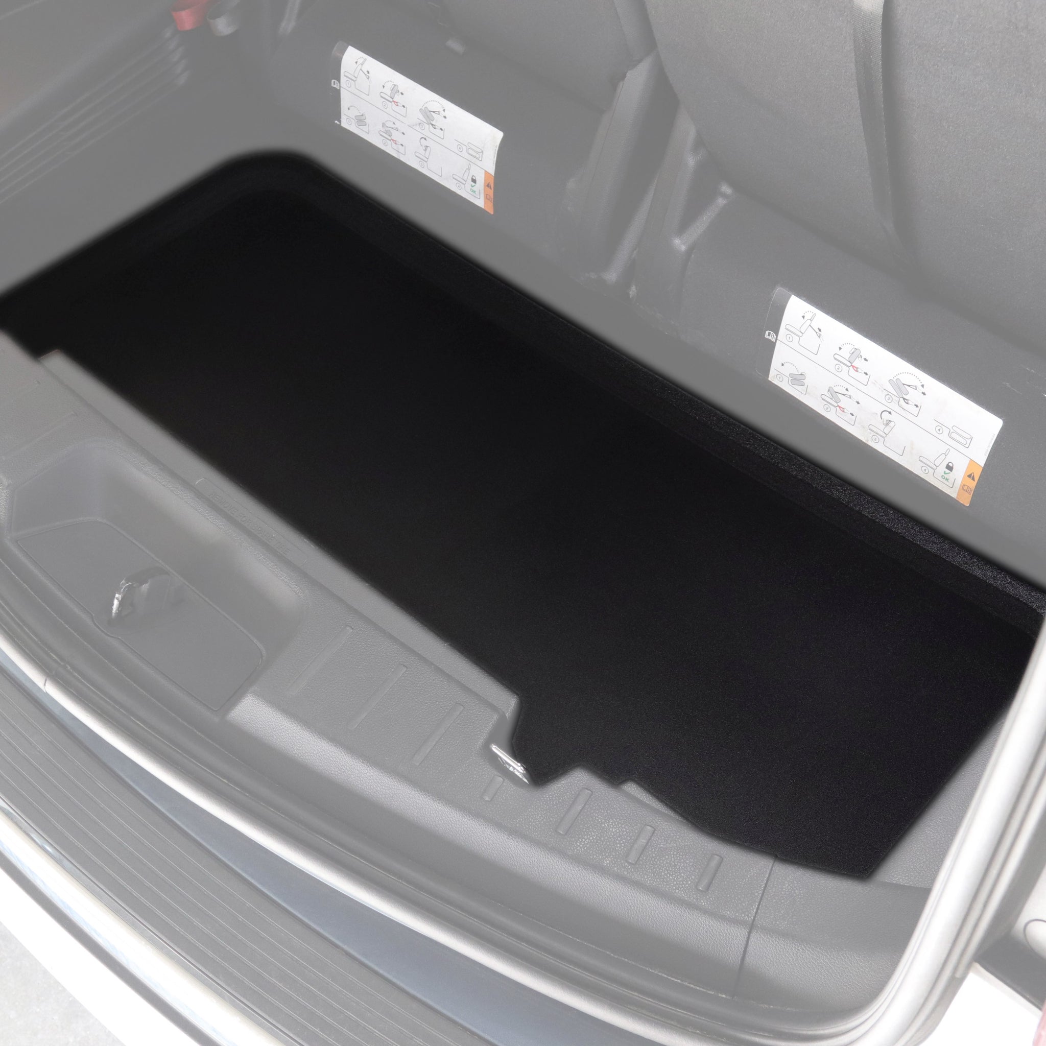 Red Hound Auto Cargo Rear Trunk Mat Liner Tray Custom Direct Fit Floor Hatch Black Foam Compatible with Ford Explorer 2011-2019 Anti-Rattle Waterproof Protector
