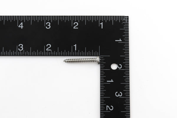Red Hound Auto 40 Marine Pan Head Self Tapping Screw Set Type A Number 8 x 1.25 Inches for Wood Metal Plastics 304 SS Stainless Steel Corrosion Resistant