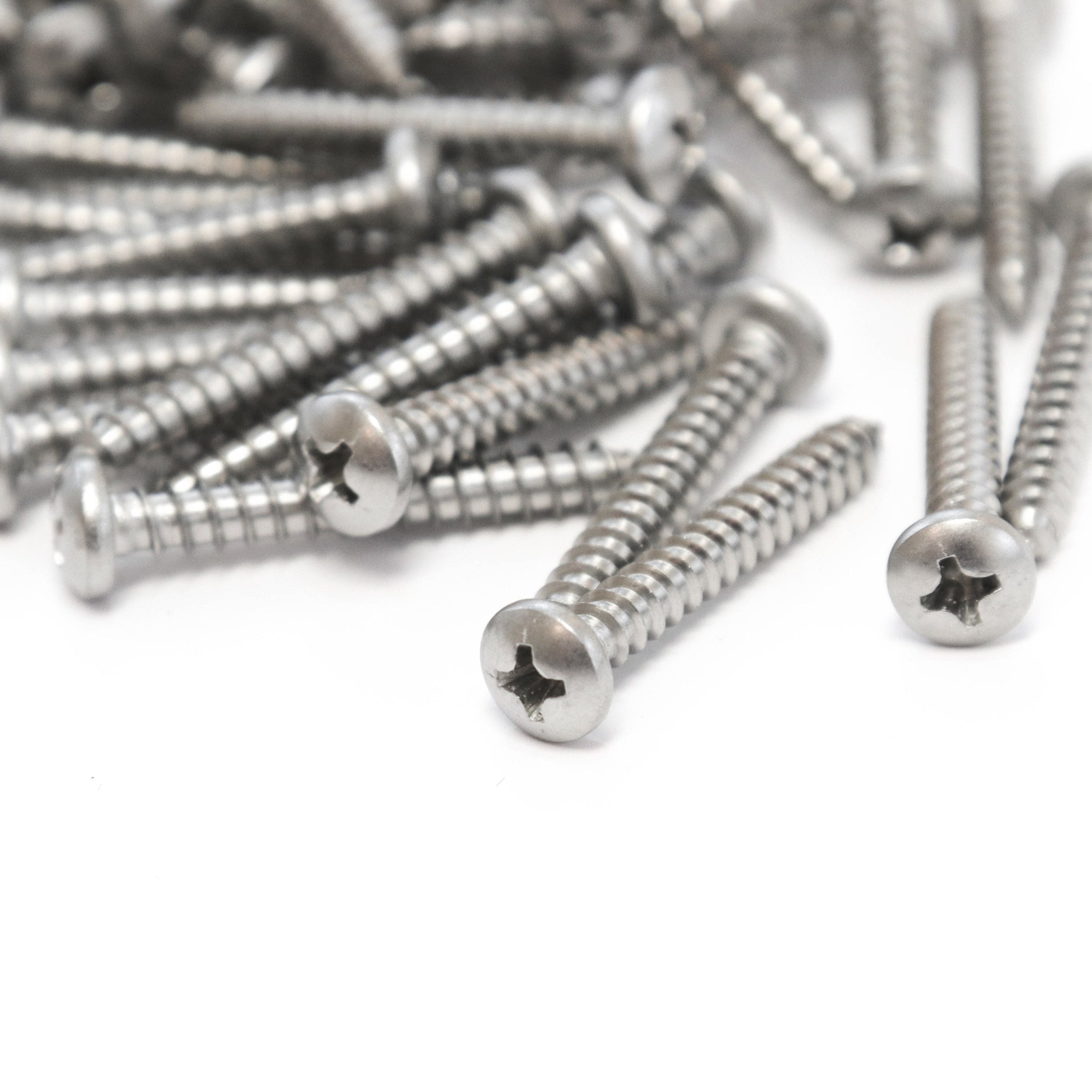 Red Hound Auto 40 Marine Pan Head Self Tapping Screw Set Type A Number 8 x 1.25 Inches for Wood Metal Plastics 304 SS Stainless Steel Corrosion Resistant