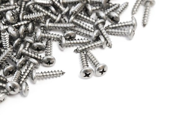 Red Hound Auto 100 Marine Pan Head Self Tapping Screw Set Type A Number 10 x .75 Inches for Wood Metal Plastics 304 SS Stainless Steel Corrosion Resistant
