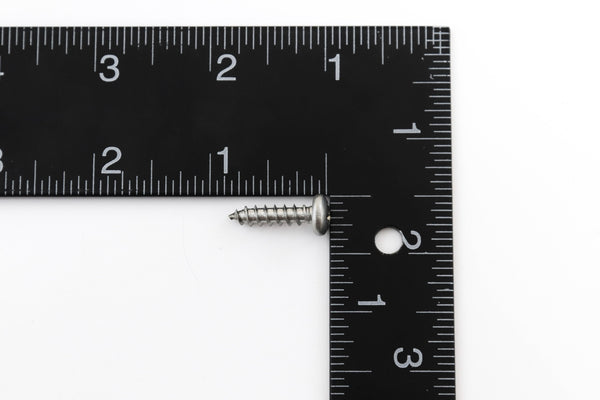 Red Hound Auto 50 Marine Pan Head Self Tapping Screw Set Type A Number 10 x .75 Inches for Wood Metal Plastics 304 SS Stainless Steel Corrosion Resistant