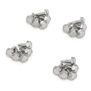 Red Hound Auto 20 Marine Hex Head Self Drilling Screw Set Number 10 x .5 Inches for Wood Metal Plastics 304 SS Stainless Steel Corrosion Resistant