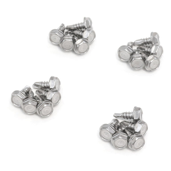 Red Hound Auto 20 Marine Hex Head Self Drilling Screw Set Number 10 x .5 Inches for Wood Metal Plastics 304 SS Stainless Steel Corrosion Resistant