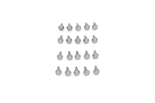 Red Hound Auto 20 Marine Hex Head Self Drilling Screw Set Number 10 x .5 Inches for Wood Metal Plastics 304 SS Stainless Steel Corrosion Resistant