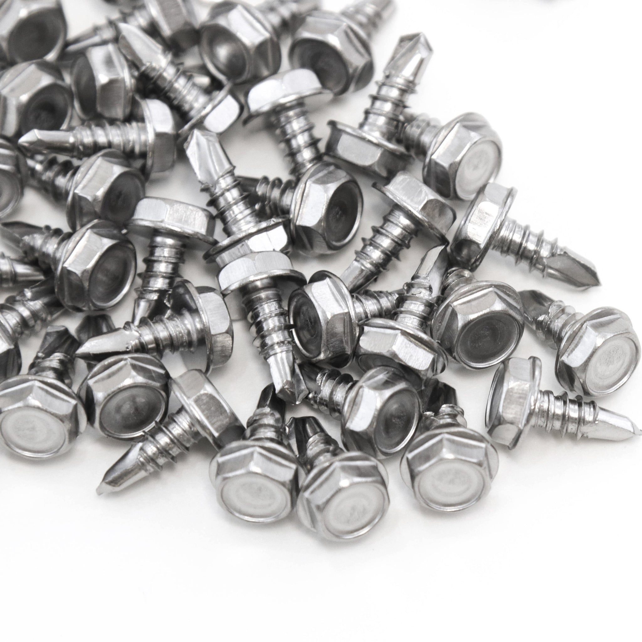 Red Hound Auto 50 Marine Hex Head Self Drilling Screw Set Number 10 x .5 Inches for Wood Metal Plastics 304 SS Stainless Steel Corrosion Resistant