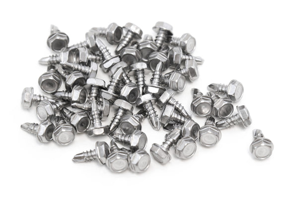 Red Hound Auto 160 Marine Hex Head Self Drilling Screw Set Number 10 x .5 Inches for Wood Metal Plastics 304 SS Stainless Steel Corrosion Resistant