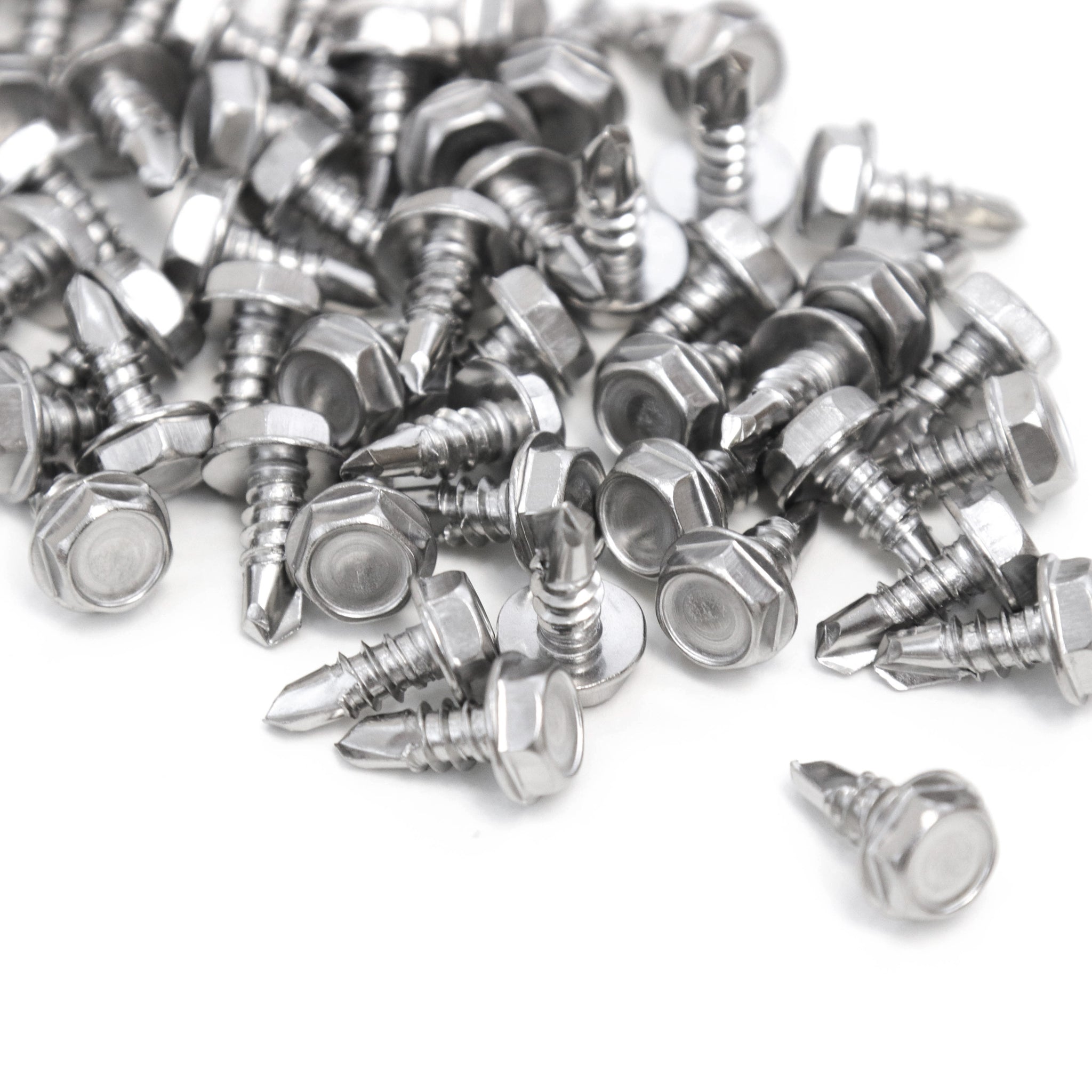 Red Hound Auto 80 Marine Hex Head Self Drilling Screw Set Number 10 x .5 Inches for Wood Metal Plastics 304 SS Stainless Steel Corrosion Resistant