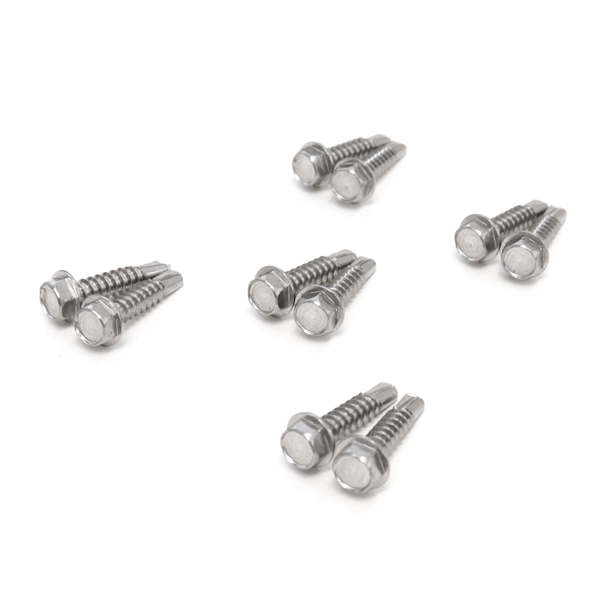 Red Hound Auto 10 Marine Hex Head Self Drilling Screw Set Number 12 x 1 Inch for Wood Metal Plastics 304 SS Stainless Steel Corrosion Resistant
