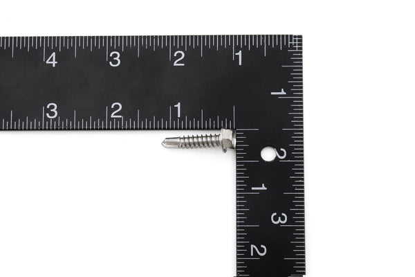 Red Hound Auto 40 Marine Hex Head Self Drilling Screw Set Number 12 x 1 Inch for Wood Metal Plastics 304 SS Stainless Steel Corrosion Resistant