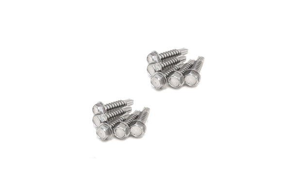 Red Hound Auto 10 Marine Hex Head Self Drilling Screw Set Number 12 x 1 Inch for Wood Metal Plastics 304 SS Stainless Steel Corrosion Resistant