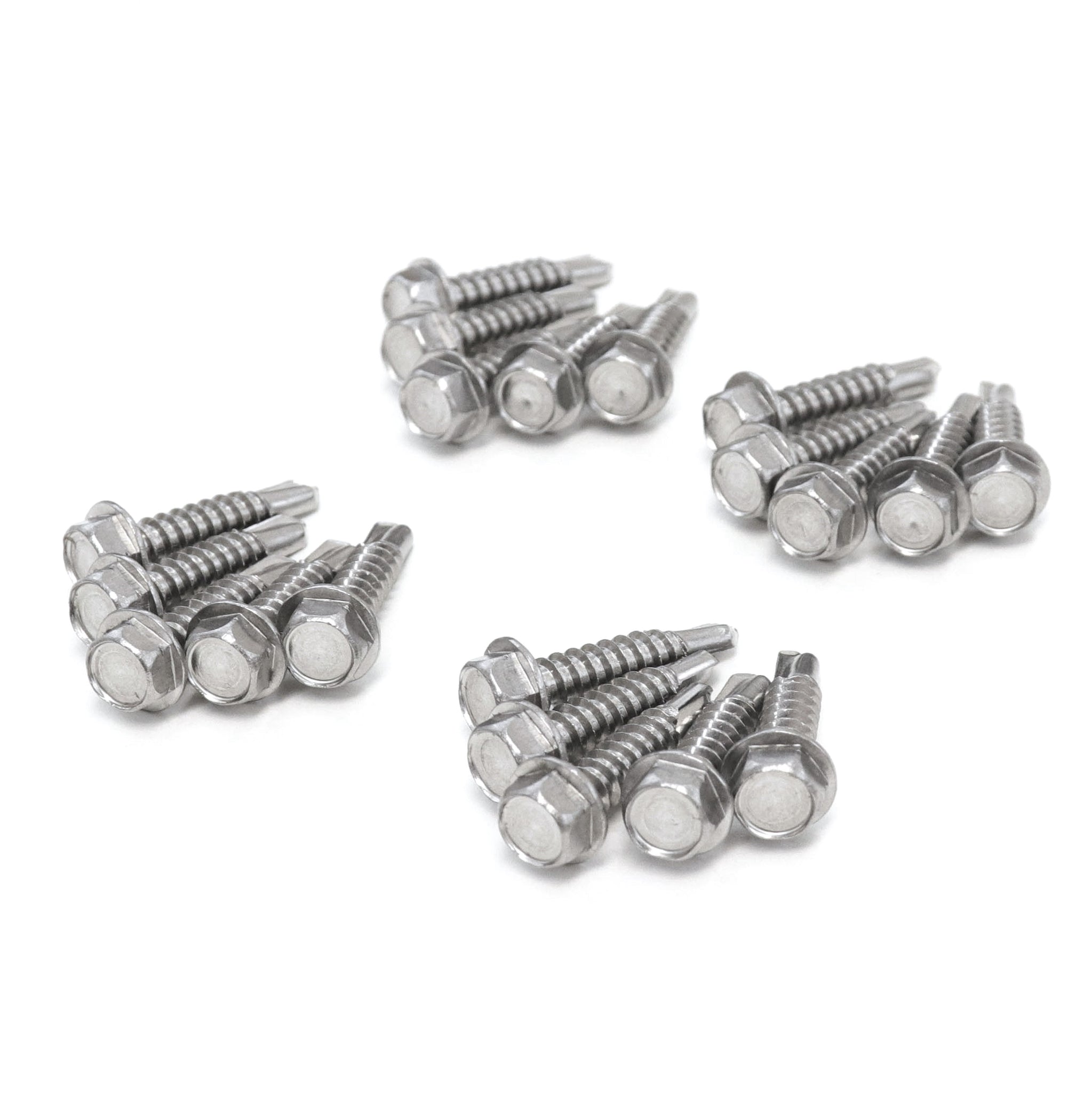 Red Hound Auto 20 Marine Hex Head Self Drilling Screw Set Number 12 x 1 Inch for Wood Metal Plastics 304 SS Stainless Steel Corrosion Resistant