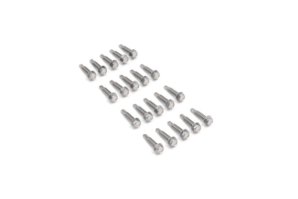 Red Hound Auto 20 Marine Hex Head Self Drilling Screw Set Number 12 x 1 Inch for Wood Metal Plastics 304 SS Stainless Steel Corrosion Resistant