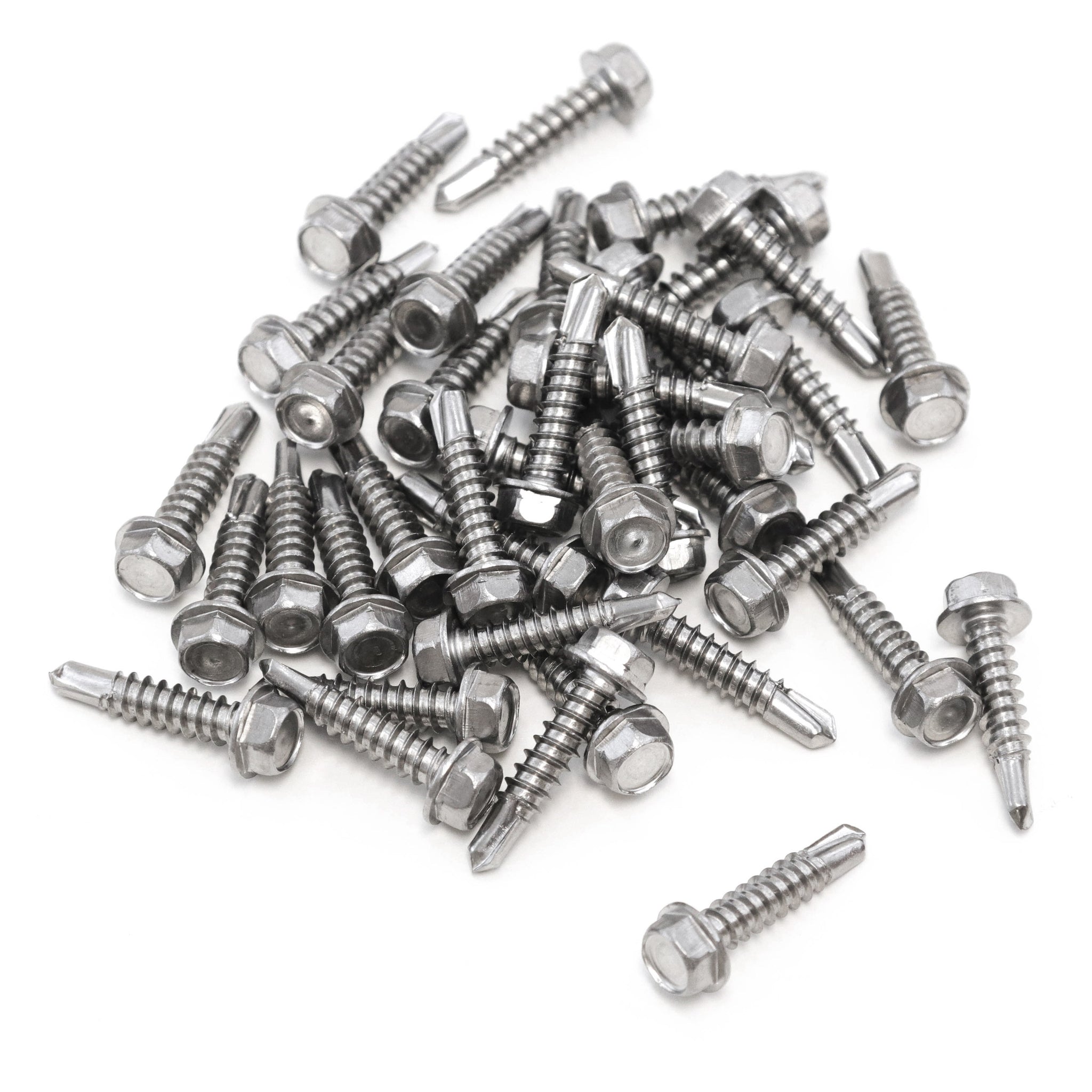 Red Hound Auto 40 Marine Hex Head Self Drilling Screw Set Number 12 x 1 Inch for Wood Metal Plastics 304 SS Stainless Steel Corrosion Resistant