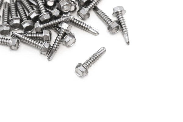 Red Hound Auto 40 Marine Hex Head Self Drilling Screw Set Number 12 x 1 Inch for Wood Metal Plastics 304 SS Stainless Steel Corrosion Resistant