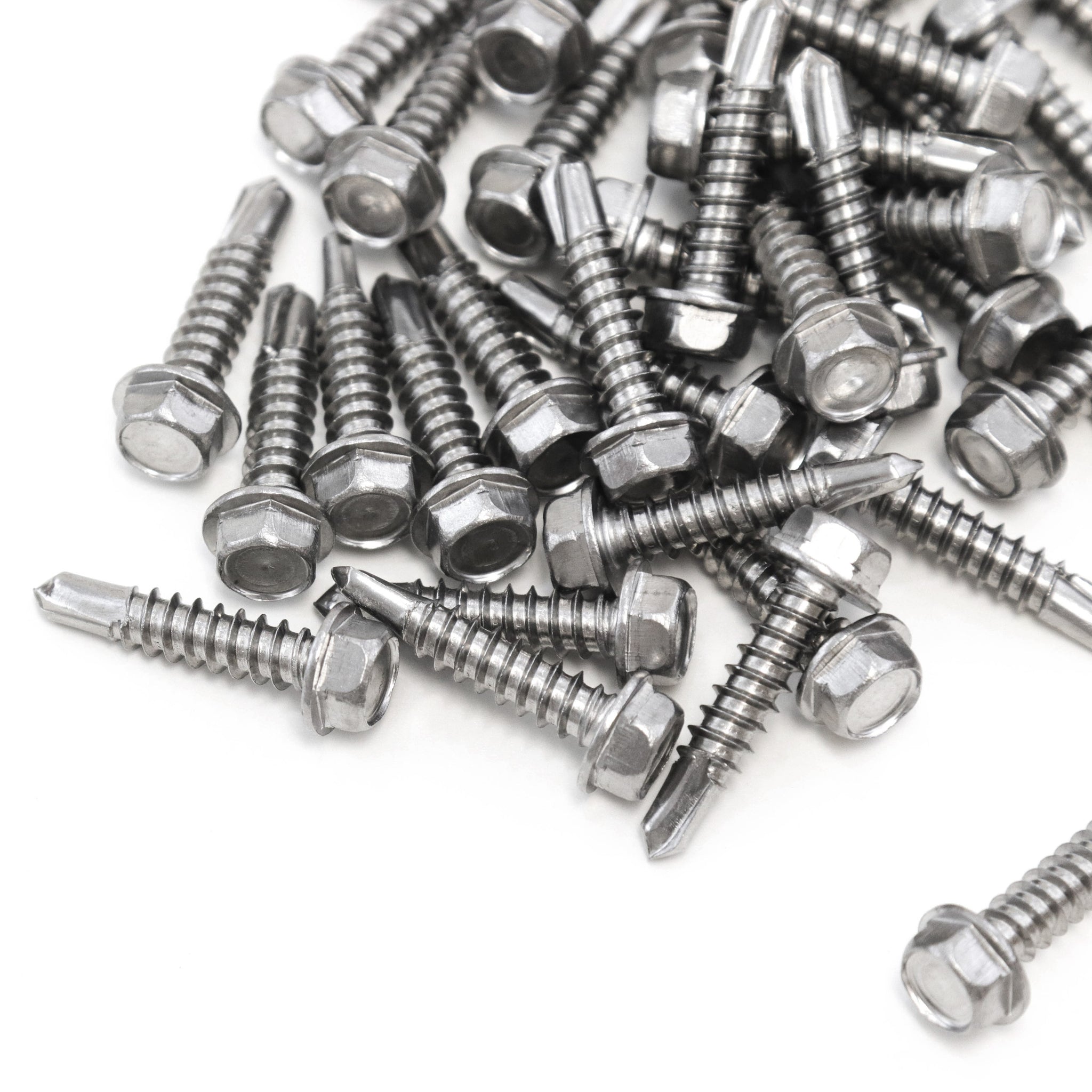 Red Hound Auto 50 Marine Hex Head Self Drilling Screw Set Number 12 x 1 Inch for Wood Metal Plastics 304 SS Stainless Steel Corrosion Resistant