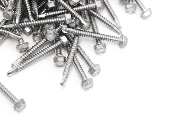 Red Hound Auto 100 Marine Hex Head Self Drilling Screw Set Number 12 x 2 Inches for Wood Metal Plastics 305 SS Stainless Steel Corrosion Resistant