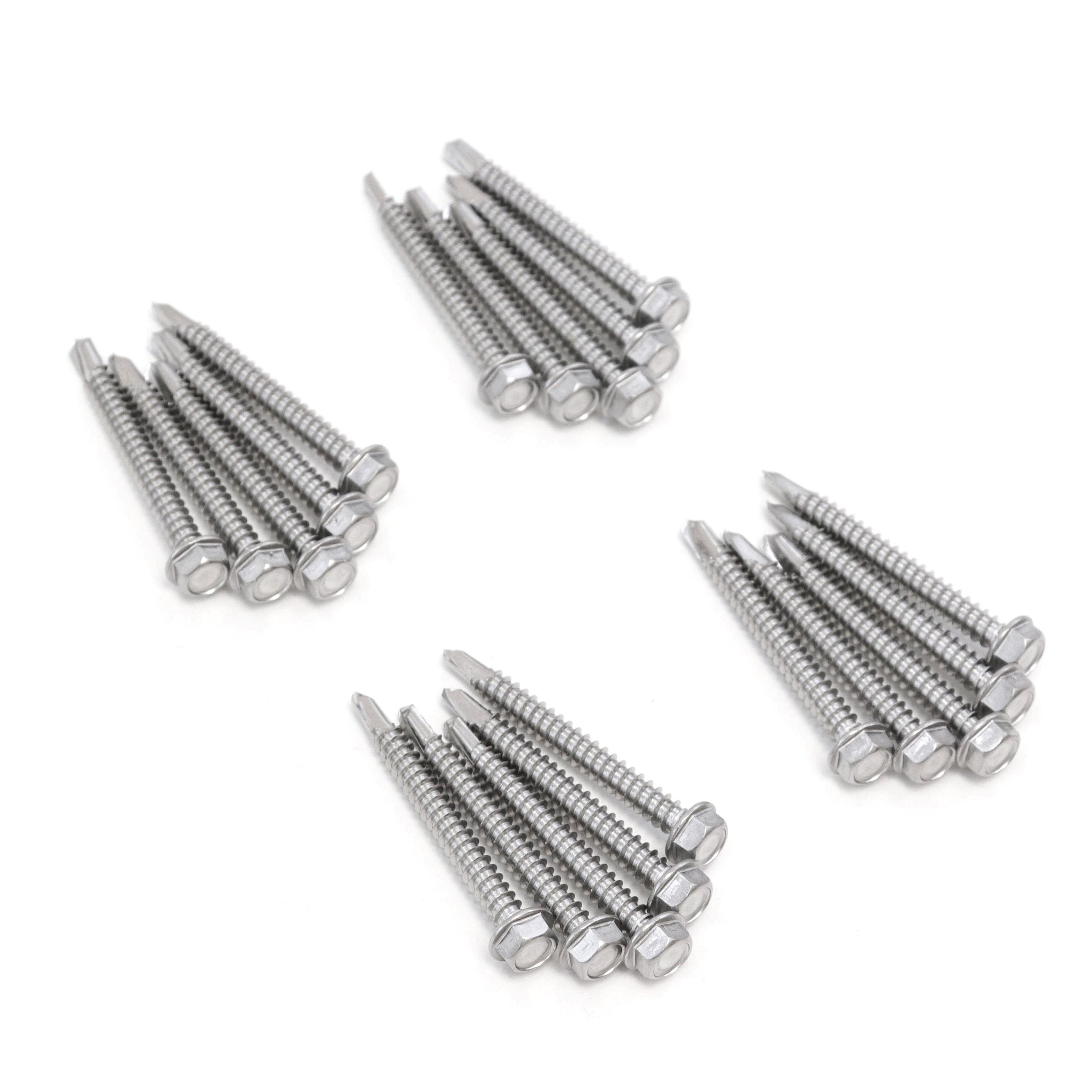 Red Hound Auto 20 Marine Hex Head Self Drilling Screw Set Number 12 x 2 Inches for Wood Metal Plastics 305 SS Stainless Steel Corrosion Resistant
