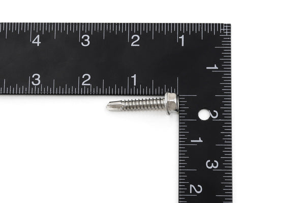 Red Hound Auto 10 Marine Hex Head Self Drilling Screw Set Number 14 x 1.25 Inches for Wood Metal Plastics 304 SS Stainless Steel Corrosion Resistant