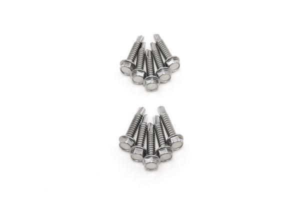 Red Hound Auto 10 Marine Hex Head Self Drilling Screw Set Number 14 x 1.25 Inches for Wood Metal Plastics 304 SS Stainless Steel Corrosion Resistant