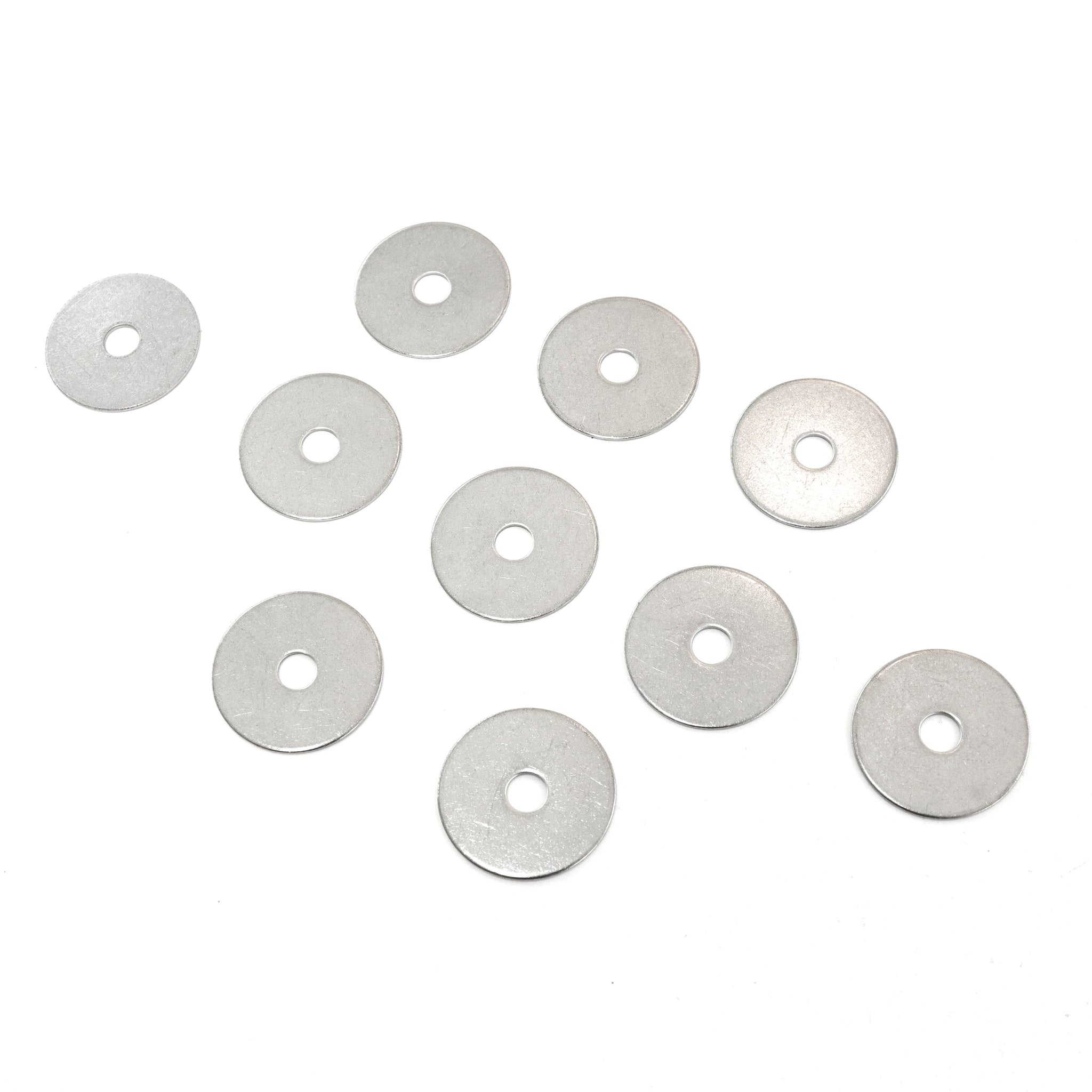 Red Hound Auto 10 Flat Fender Washers Set Fits 1/4 Inch .281 Inch ID Hole Size, 1.25 Inch OD for 304 SS Stainless Steel Corrosion Resistant