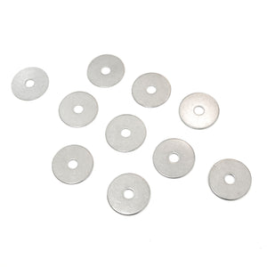 Red Hound Auto 10 Flat Fender Washers Set Fits 1/4 Inch .281 Inch ID Hole Size, 1.25 Inch OD for 304 SS Stainless Steel Corrosion Resistant
